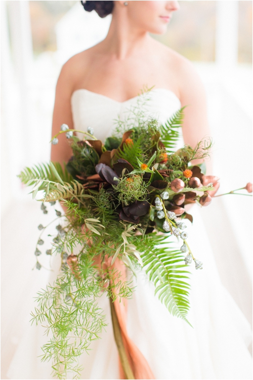 Natural Greenery Fall Wedding Inspiration by Deborah Zoe Photography.