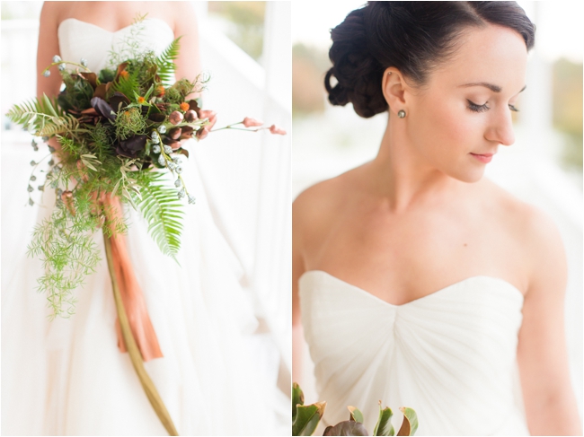 Natural Greenery Fall Wedding Inspiration by Deborah Zoe Photography.