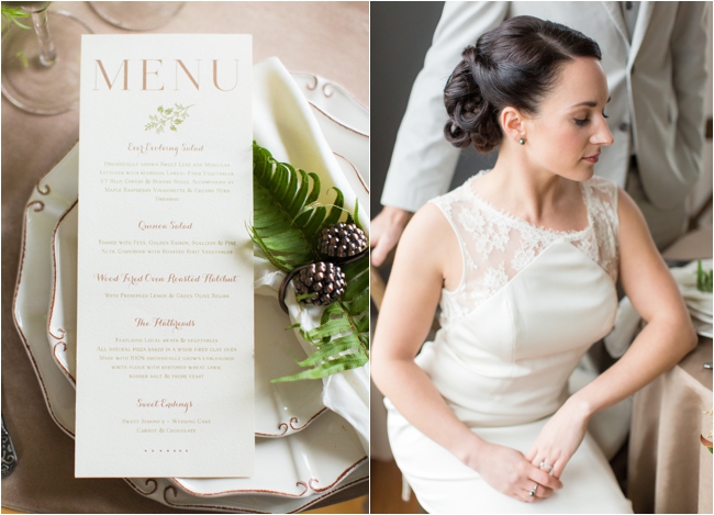 Natural Greenery Fall Wedding Inspiration by Deborah Zoe Photography.