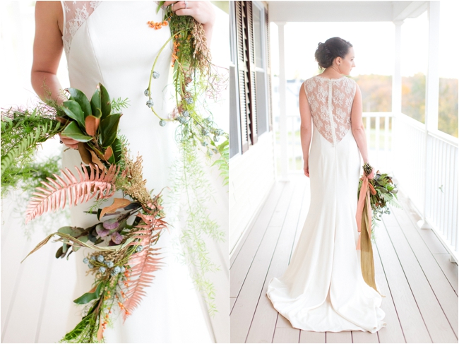 Natural Greenery Fall Wedding Inspiration by Deborah Zoe Photography.