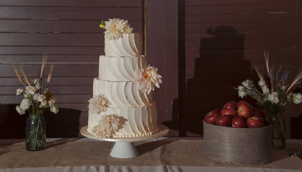 Wedding cake. Vermont Wedding Photographer Deborah Zoe Photography